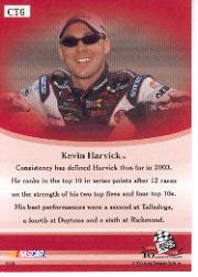 2003 VIP Tin #CT6 Kevin Harvick back image