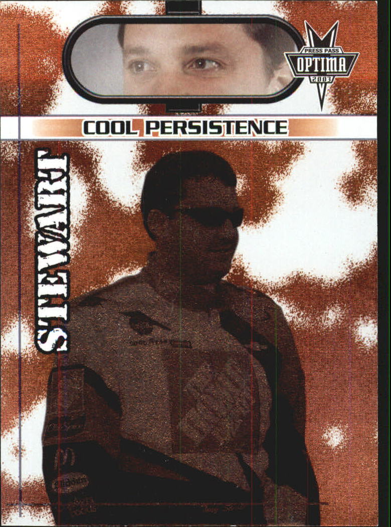 2003 Press Pass Optima Cool Persistence #CP9 Tony Stewart back image