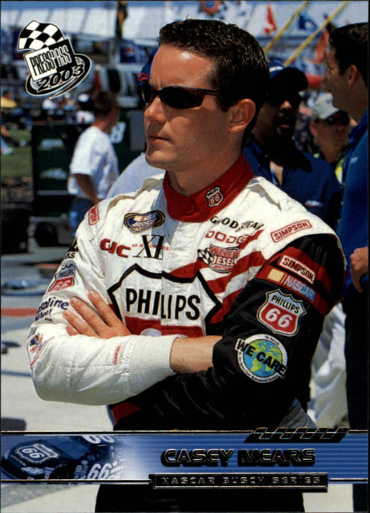 2003 Press Pass #45 Casey Mears NBS - NM-MT - Card Shack | Beckett ...