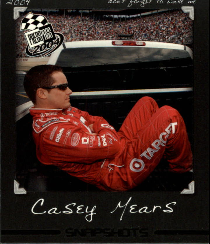 2004 Press Pass Snapshots #SN18 Casey Mears
