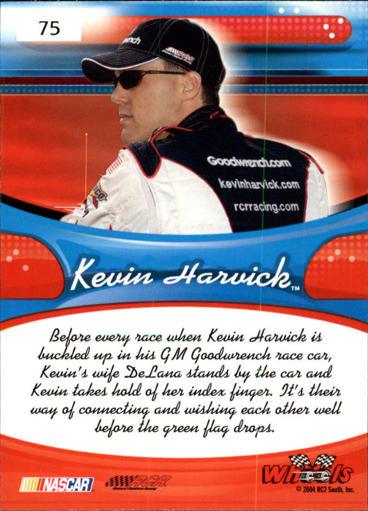 2004 Wheels American Thunder #75 Kevin Harvick RR back image