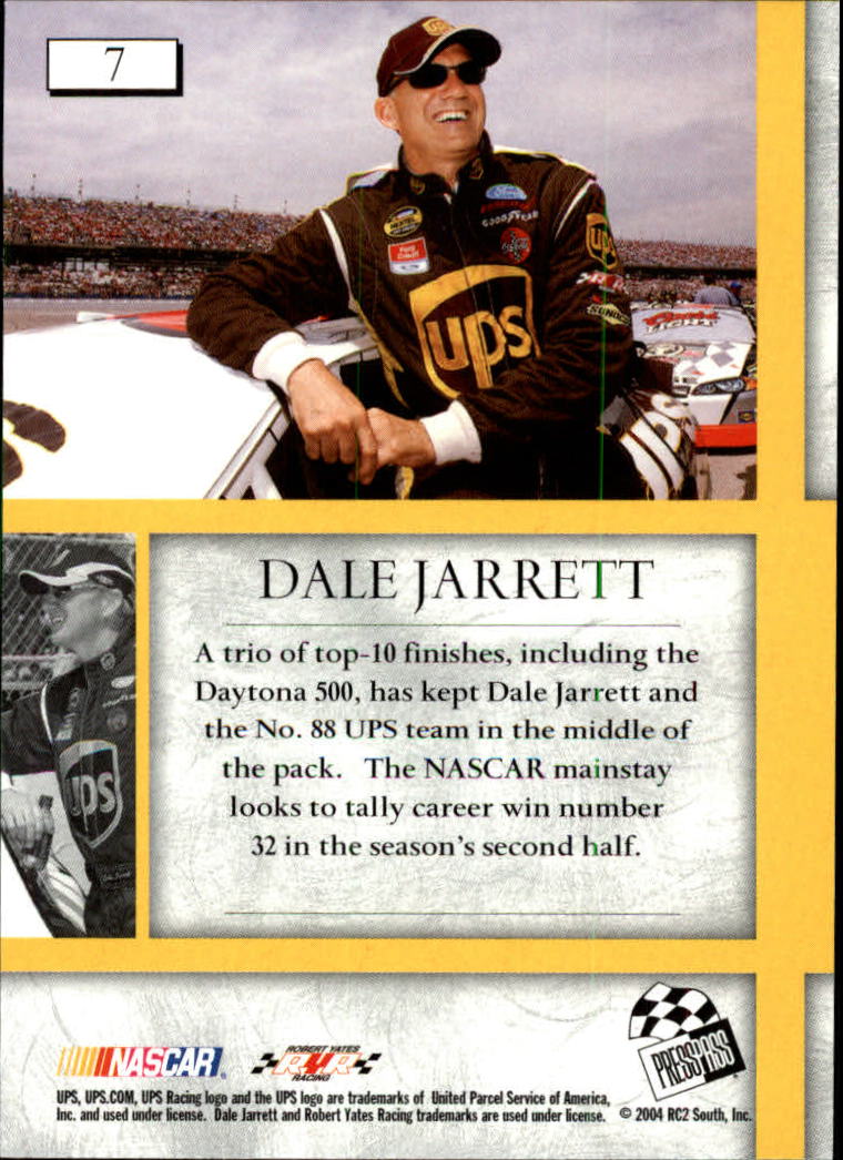 2004 VIP #7 Dale Jarrett back image