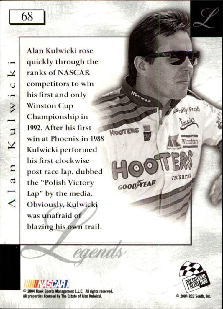 2004 VIP #68 Alan Kulwicki L back image
