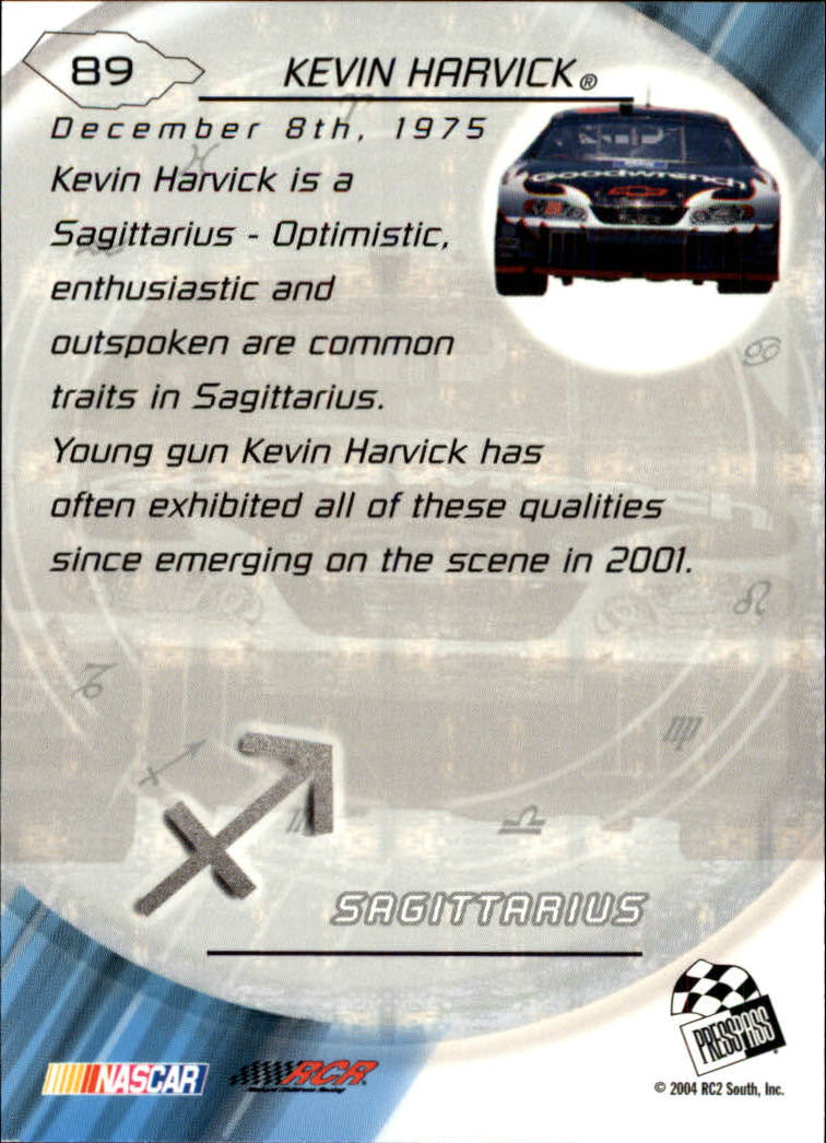 2004 Press Pass Optima #89 Kevin Harvick SS back image