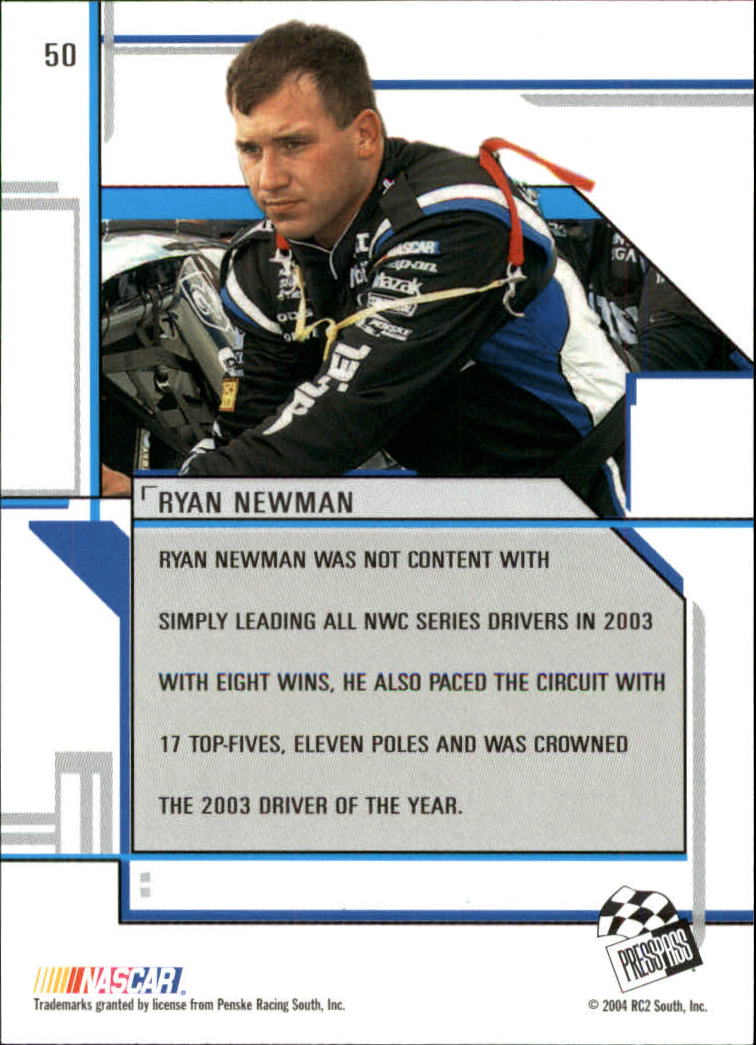 2004 Press Pass Eclipse #50 Ryan Newman Z back image