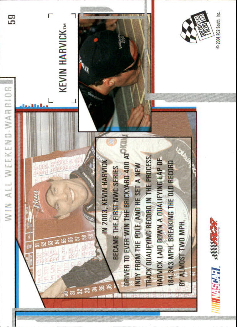 2004 Press Pass Eclipse #59 Kevin Harvick P back image