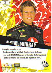 2005 Press Pass Stealth #3 Jamie McMurray back image