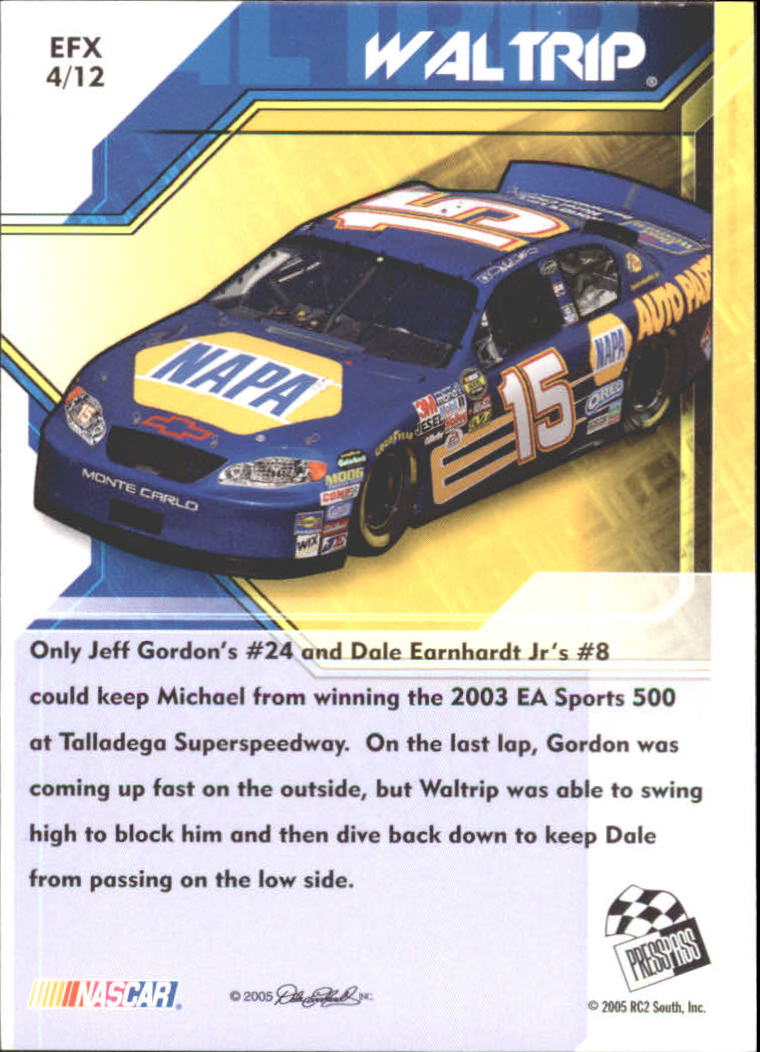 2005 Press Pass Stealth #4 Sterling Marlin's Car back image