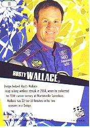 2005 Press Pass Stealth #11 Rusty Wallace back image