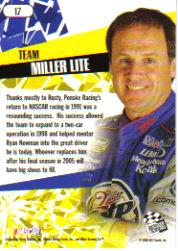 2005 Press Pass Stealth #17 Rusty Wallace back image