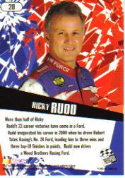 2005 Press Pass Stealth #20 Ricky Rudd back image