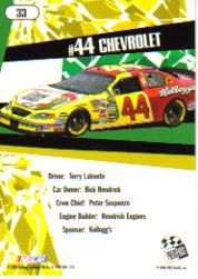 2005 Press Pass Stealth #33 Terry Labonte's Car back image