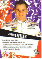 2005 Press Pass Stealth #46 Jason Leffler back image