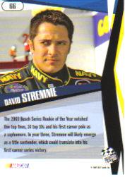 2005 Press Pass Stealth #66 David Stremme back image