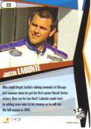 2005 Press Pass Stealth #69 Justin Labonte back image