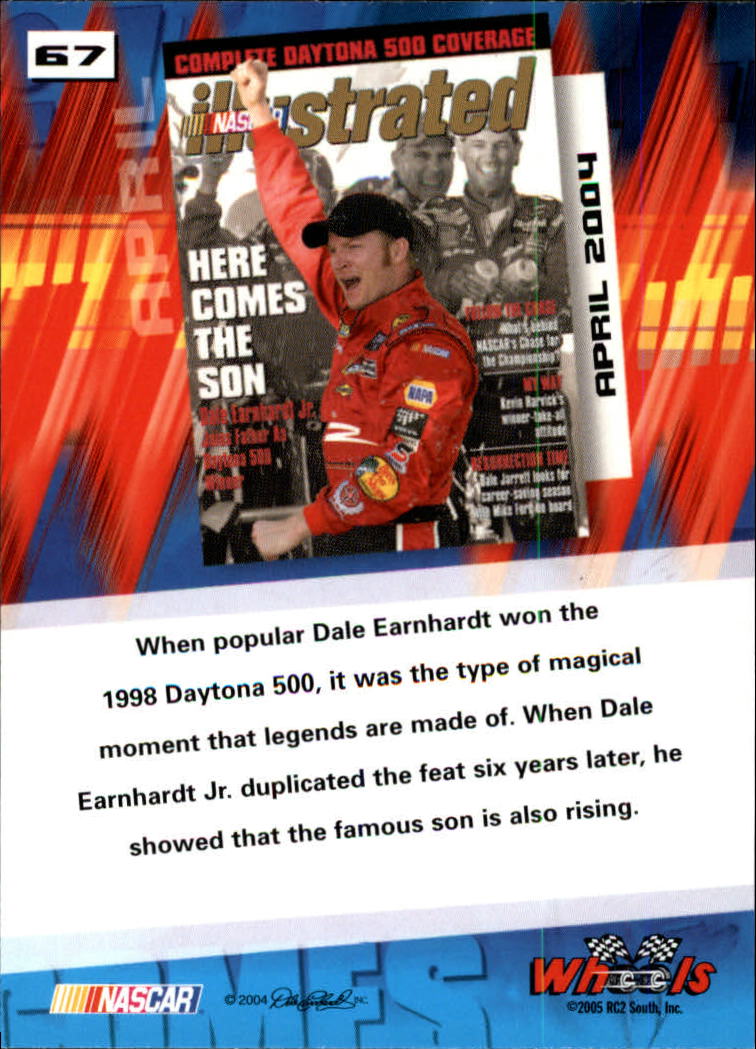 2005 Wheels High Gear #67 Dale Earnhardt Jr. NI back image