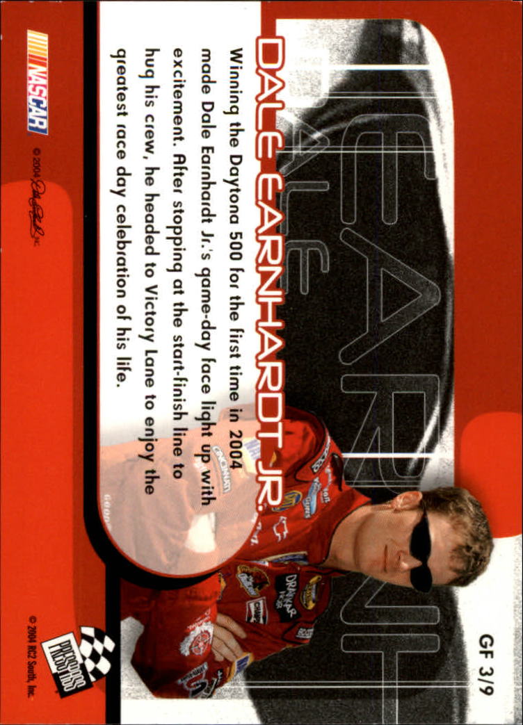 2005 Press Pass Game Face #GF3 Dale Earnhardt Jr. back image