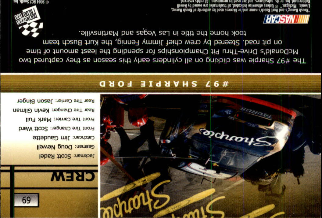 2005 Press Pass #69 Kurt Busch's Car OTW back image