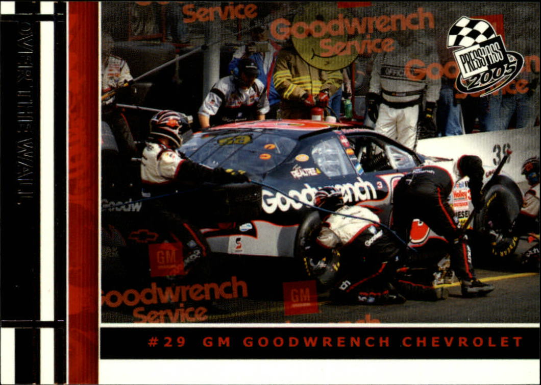 2005 Press Pass #70 Kevin Harvick's Car OTW