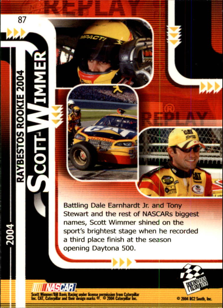 2005 Press Pass #87 Scott Wimmer RR back image