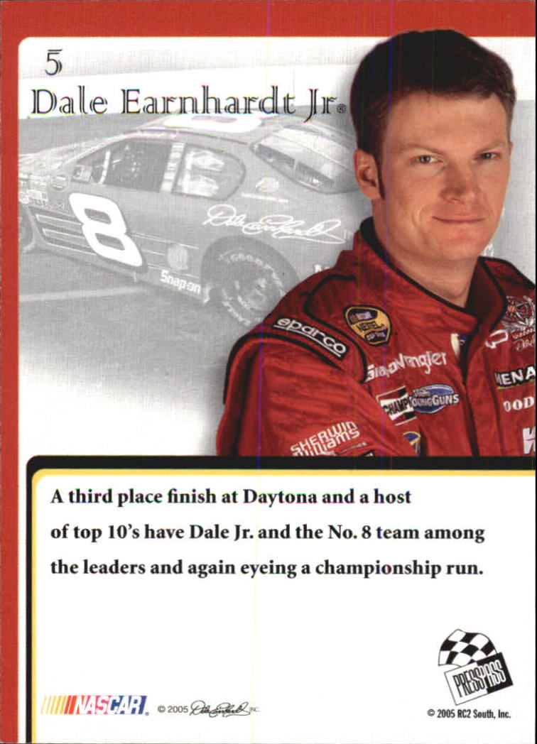 2005 VIP #5 Dale Earnhardt Jr. back image