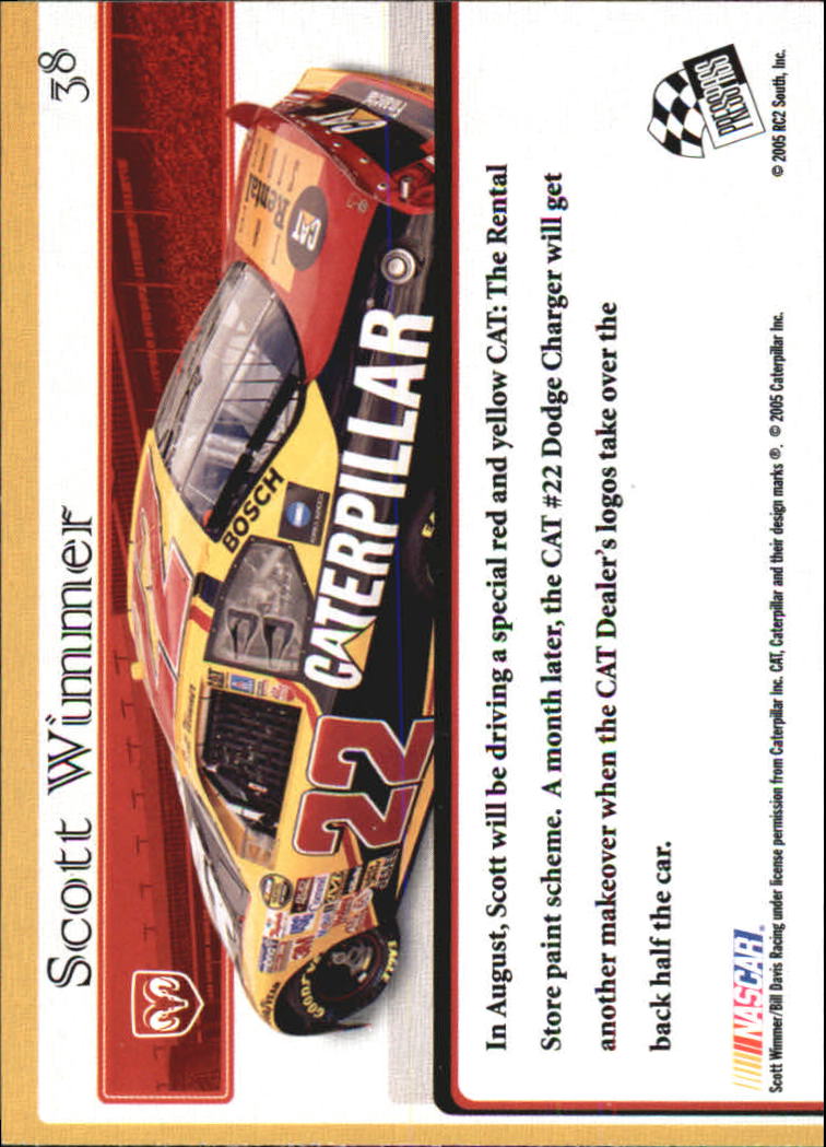 2005 VIP #38 Scott Wimmer's Car R back image