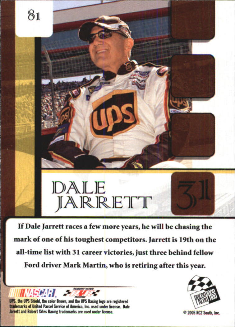 2005 VIP #81 Dale Jarrett BN back image