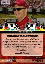 2006 Wheels High Gear Flag Chasers Green #FC3 Dale Earnhardt Jr. back image