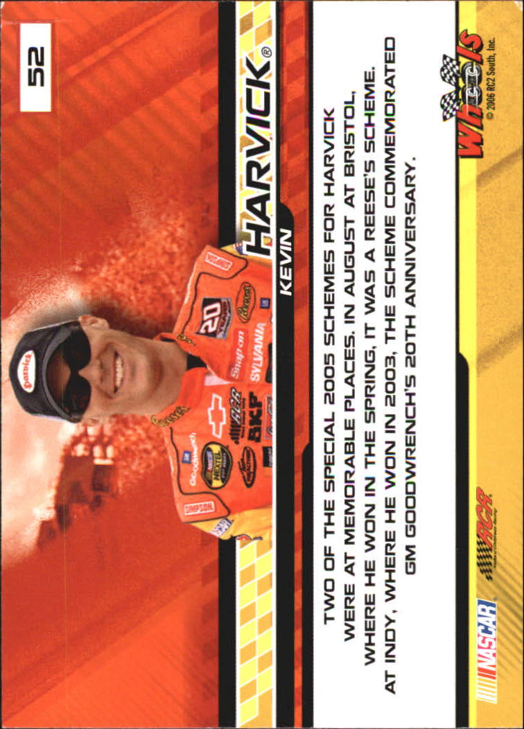 2006 Wheels High Gear #52 Kevin Harvick's Car C back image
