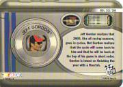 2006 Press Pass Snapshots #SN30 Jeff Gordon back image