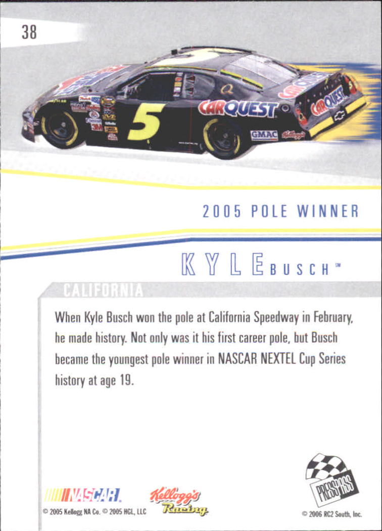 2006 Press Pass Eclipse #38 Kyle Busch WS back image