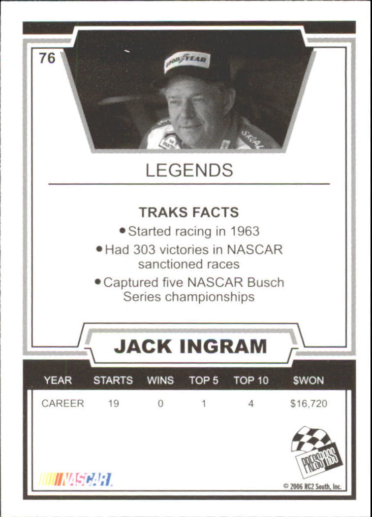 2006 TRAKS #76 Jack Ingram back image