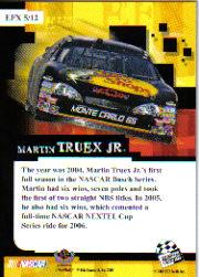 2006 Press Pass Stealth EFX #EFX5 Martin Truex Jr. 1:48 back image