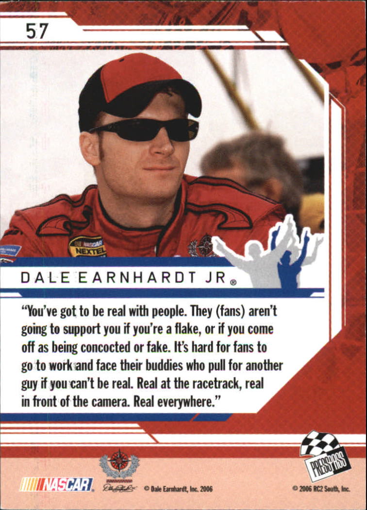 2006 Press Pass Stealth Retail #57 Dale Earnhardt Jr. F back image