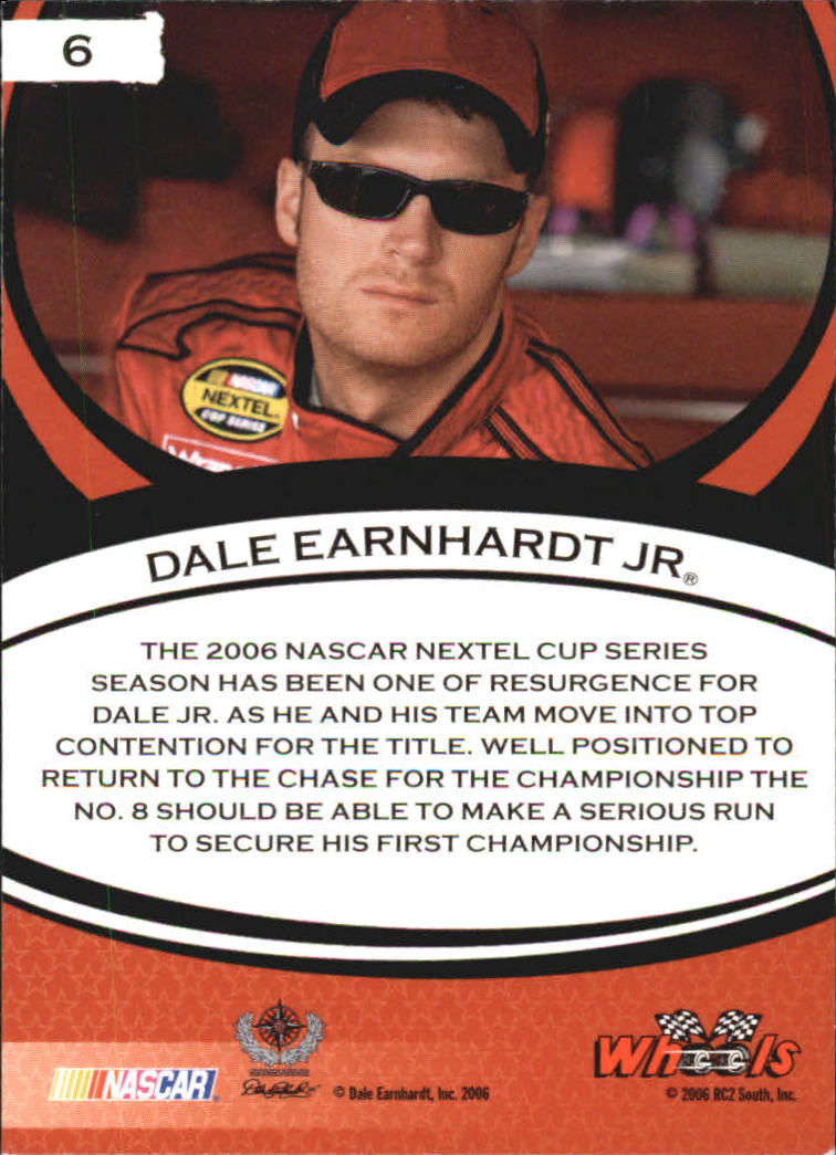 2006 Wheels American Thunder #6 Dale Earnhardt Jr. back image