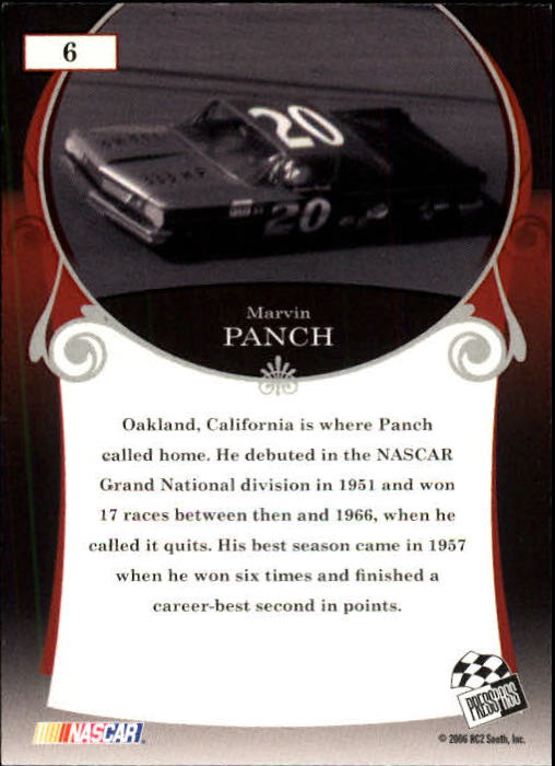 2006 Press Pass Legends #6 Marvin Panch back image
