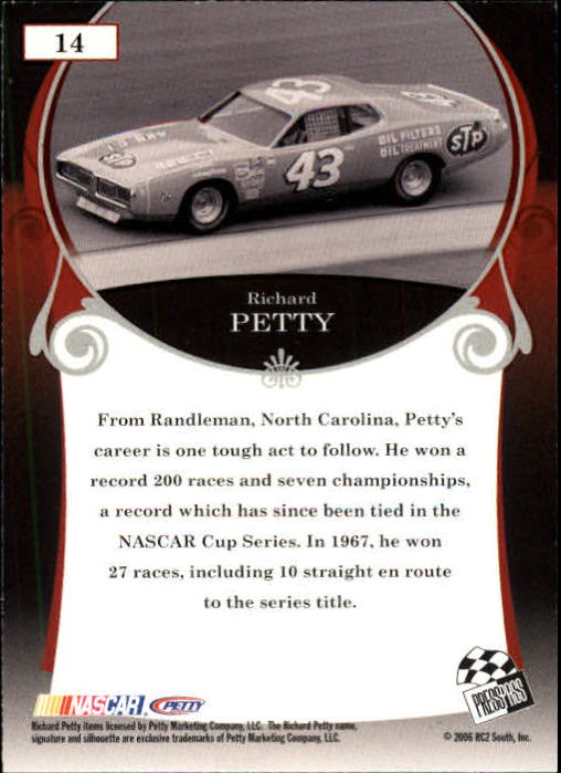2006 Press Pass Legends #14 Richard Petty back image