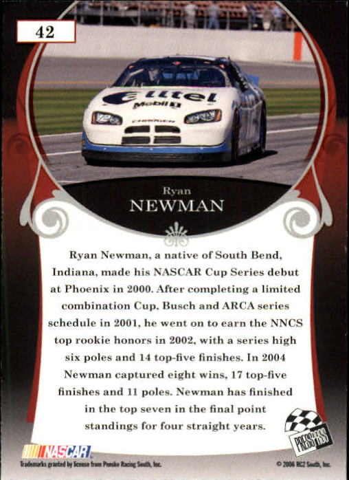 2006 Press Pass Legends #42 Ryan Newman back image