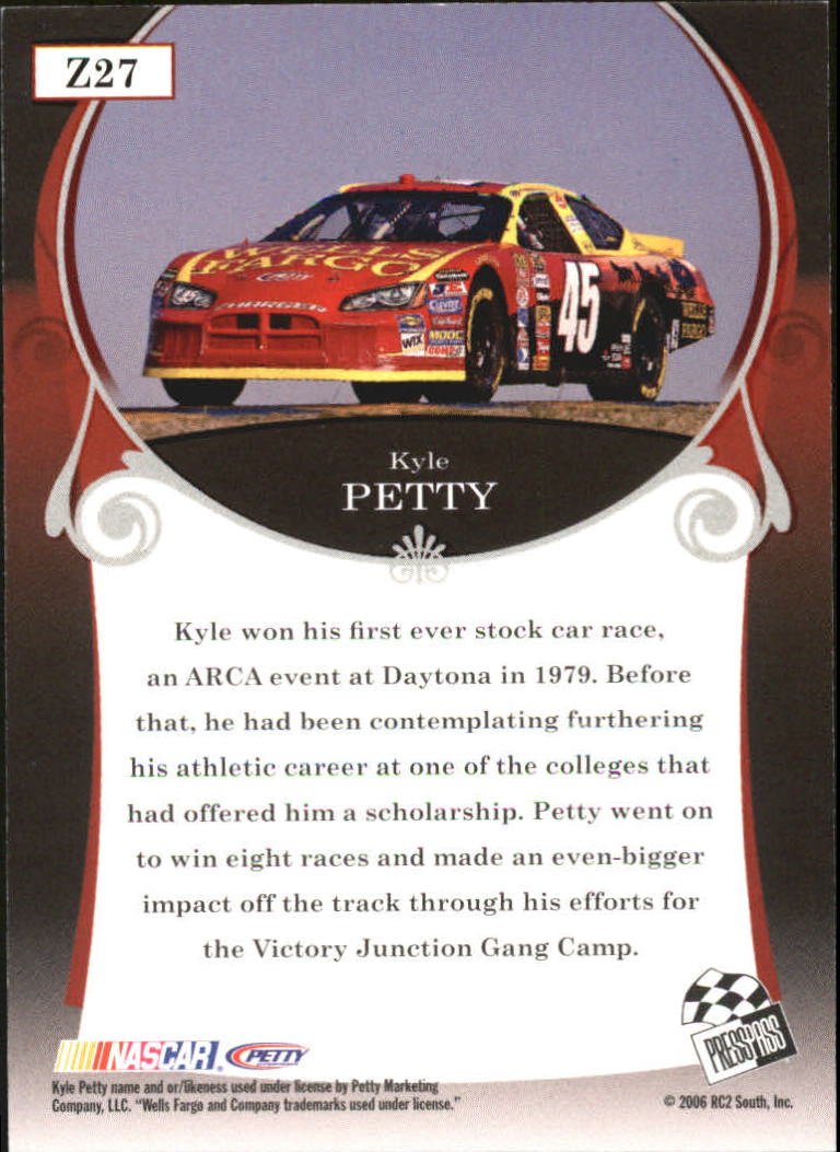 2006 Press Pass Legends Bronze #Z27 Kyle Petty back image