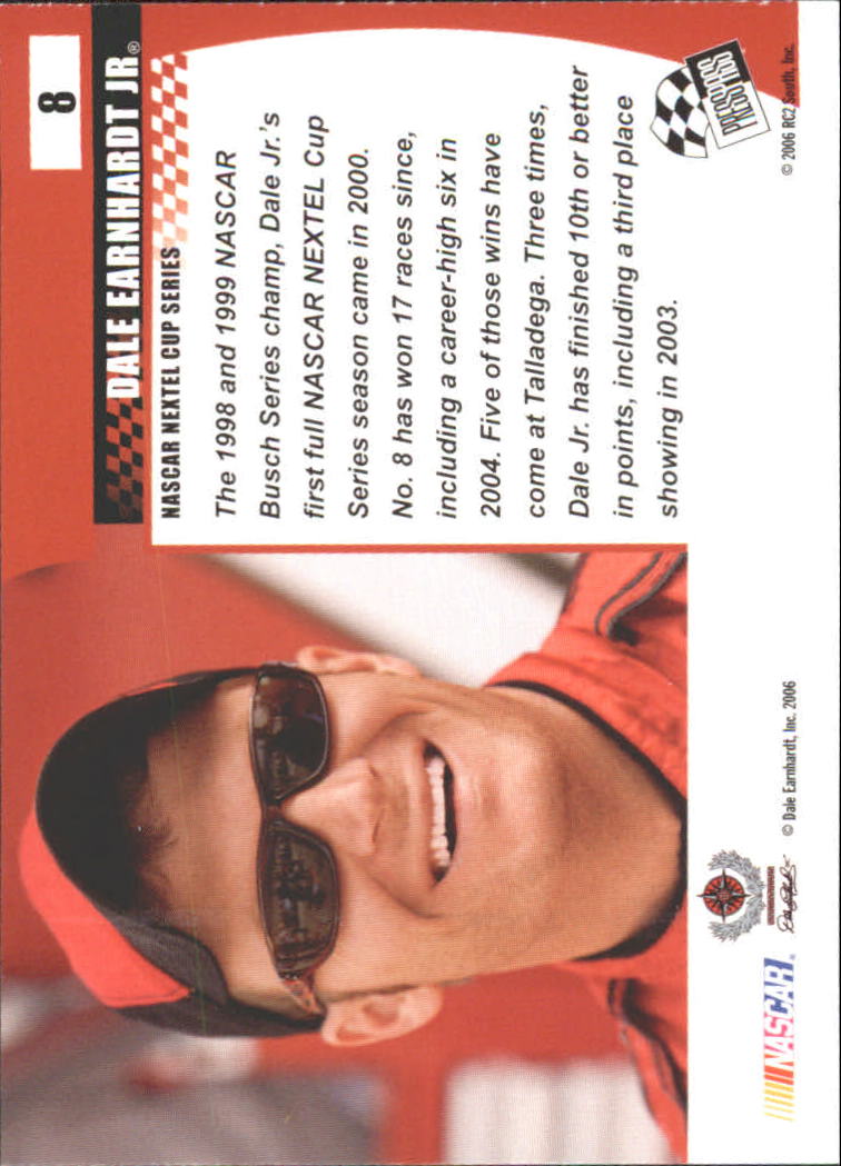 2006 Press Pass Optima #8 Dale Earnhardt Jr. back image