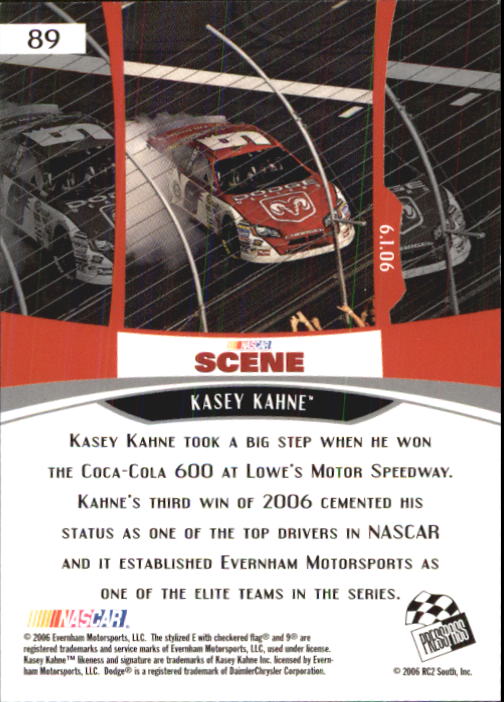 2007 Press Pass #89 Kasey Kahne NS back image