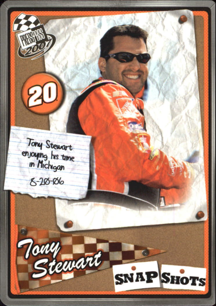 2007 Press Pass Snapshots #SN26 Tony Stewart