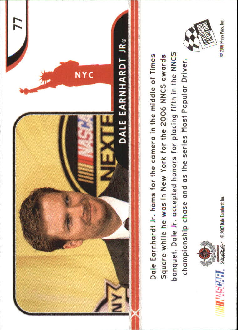2007 Press Pass Eclipse #77 Dale Earnhardt Jr. NYC back image