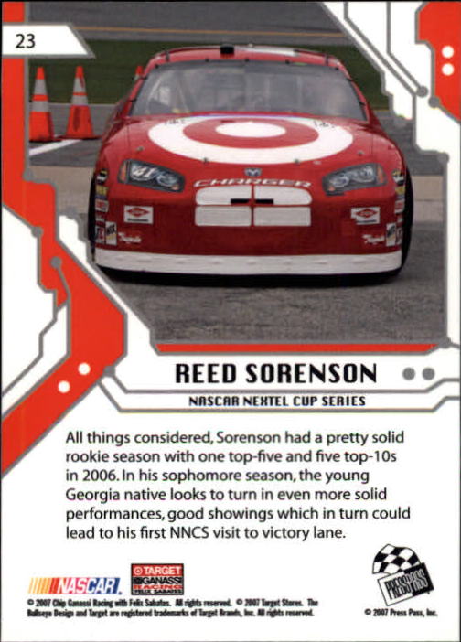 2007 Press Pass Stealth #23 Reed Sorenson back image