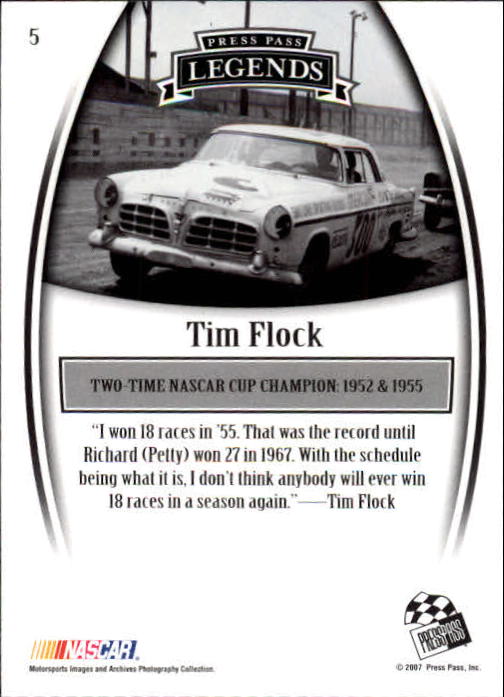 2007 Press Pass Legends Racing Card Pick (Base) - Picture 7 of 87