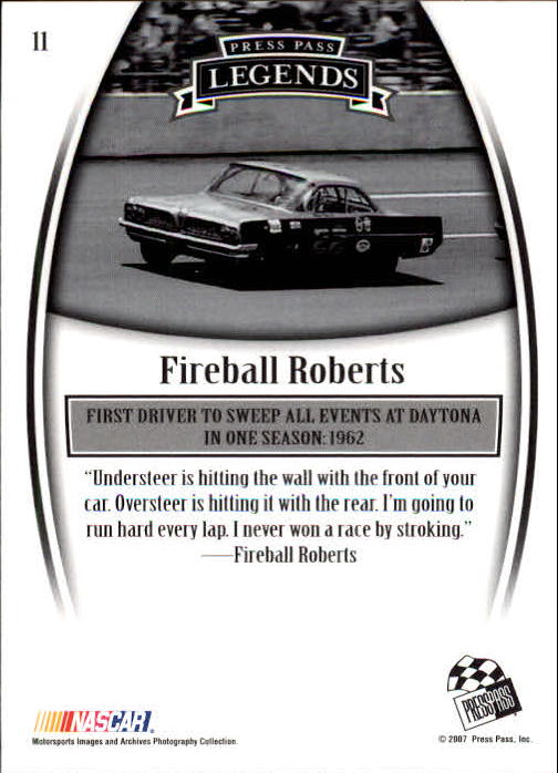 2007 Press Pass Legends Racing Card Pick (Base) - Picture 13 of 87