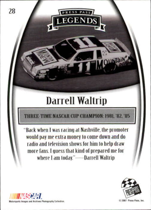 2007 Press Pass Legends Racing Card Pick (Base) - Picture 27 of 87