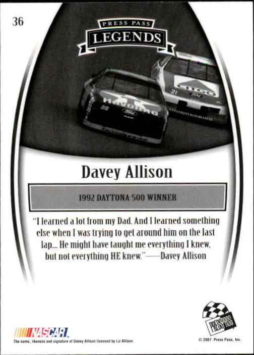 2007 Press Pass Legends Racing Card Pick (Base) - Picture 41 of 87