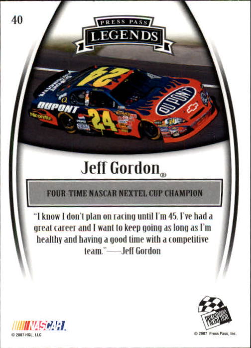 2007 Press Pass Legends Racing Card Pick (Base) - Picture 47 of 87