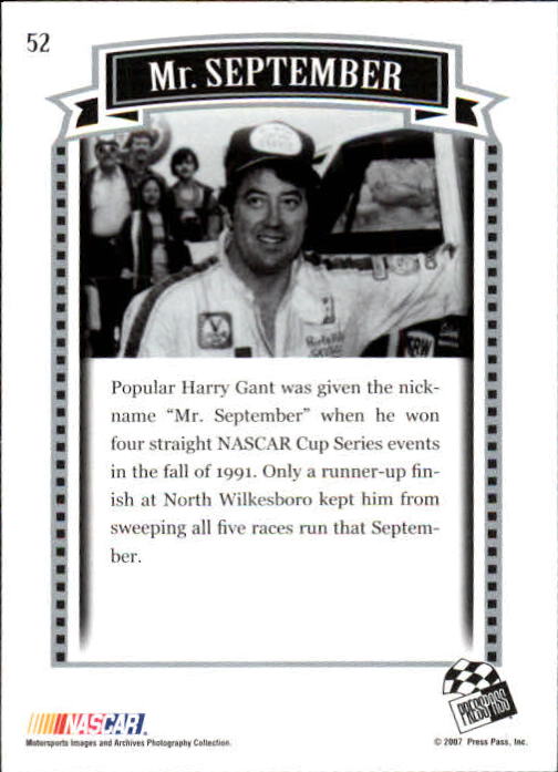2007 Press Pass Legends Racing Card Pick (Base) - Picture 69 of 87